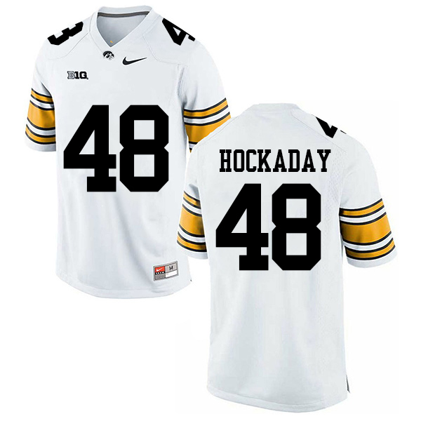 Jack Hockaday Iowa Hawkeyes Men's Jersey - #48 NCAA White Stitched Nike Authentic