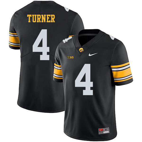 Josh Turner Iowa Hawkeyes Men's Jersey - #4 NCAA Black Stitched Nike Authentic
