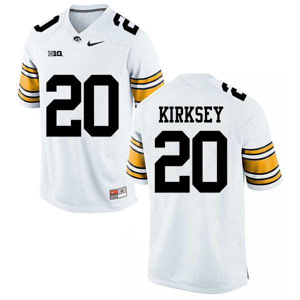 James Butler Iowa Hawkeyes Men's Jersey - #20 NCAA White Limited Away