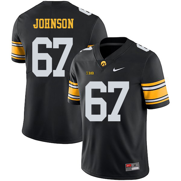 Jaleel Johnson Iowa Hawkeyes Men's Jersey - #67 NCAA Black Stitched Nike Authentic
