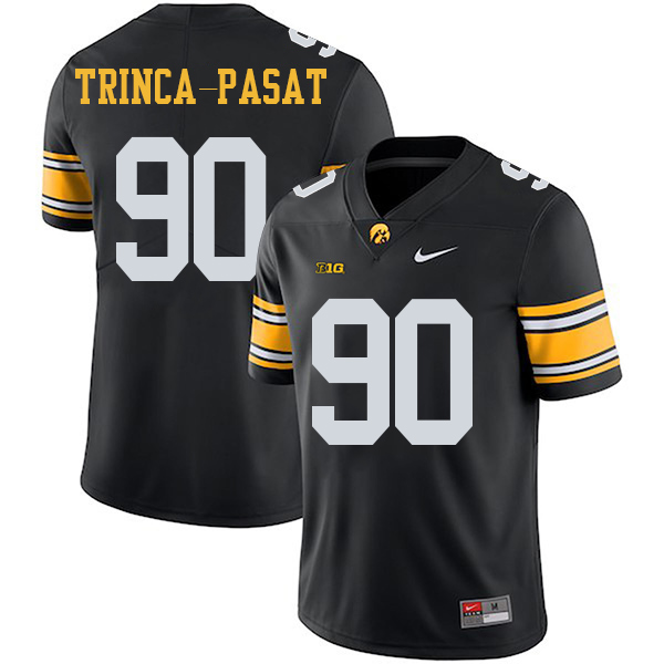 Louis Trinca-Pasat Iowa Hawkeyes Men's Jersey - #90 NCAA Black Stitched Nike Authentic