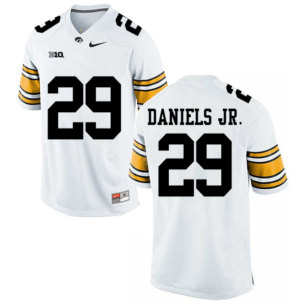 LeShun Daniels Jr. Iowa Hawkeyes Men's Jersey - #29 NCAA White Stitched Nike Authentic