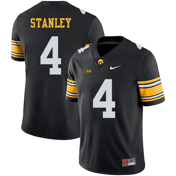 Nathan Stanley Iowa Hawkeyes Men's Jersey - #4 NCAA Black Stitched Nike Authentic