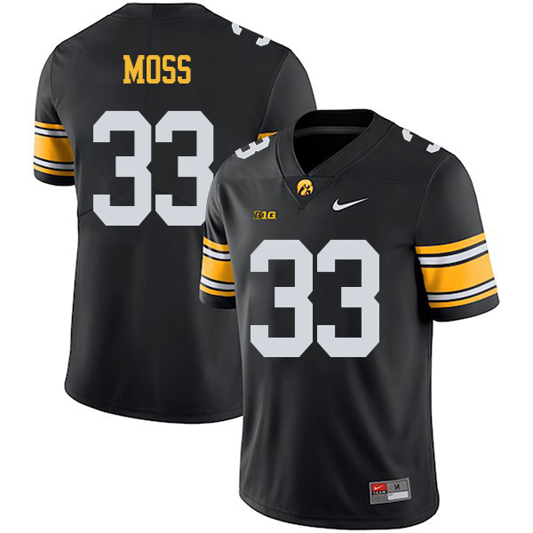 Riley Moss Iowa Hawkeyes Men's Jersey - #33 NCAA Black Stitched Nike Authentic