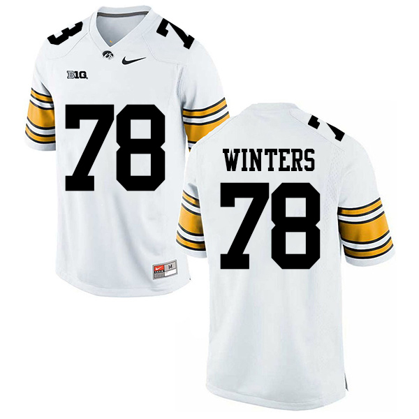 Trey Winters Iowa Hawkeyes Men's Jersey - #78 NCAA White Stitched Nike Authentic