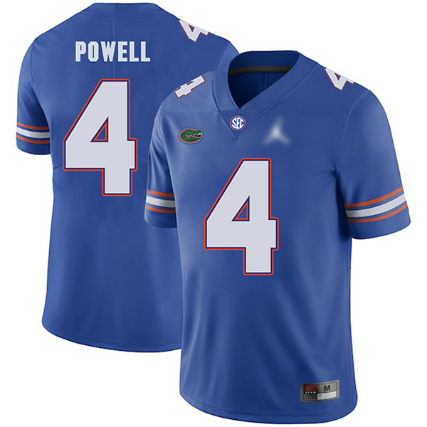 Brandon Powell Florida Gators Men's Jersey - #4 NCAA Blue Untouchable Authentic