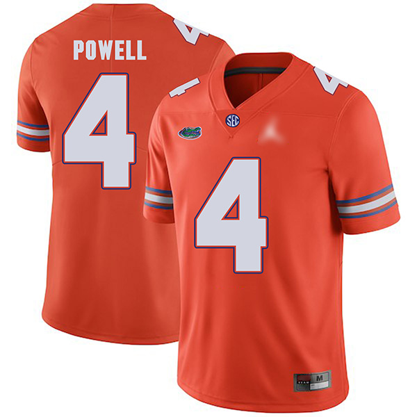 Brandon Powell Florida Gators Men's Jersey - #4 NCAA Orange Untouchable Authentic