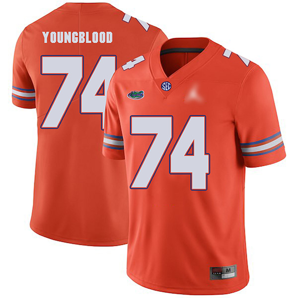 Jack Youngblood Florida Gators Men's Jersey - #74 NCAA Orange Untouchable Authentic