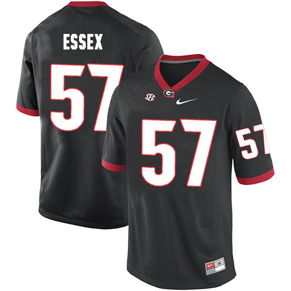 Alex Essex Georgia Bulldogs Men's Jersey - #57 NCAA Black Limited Home