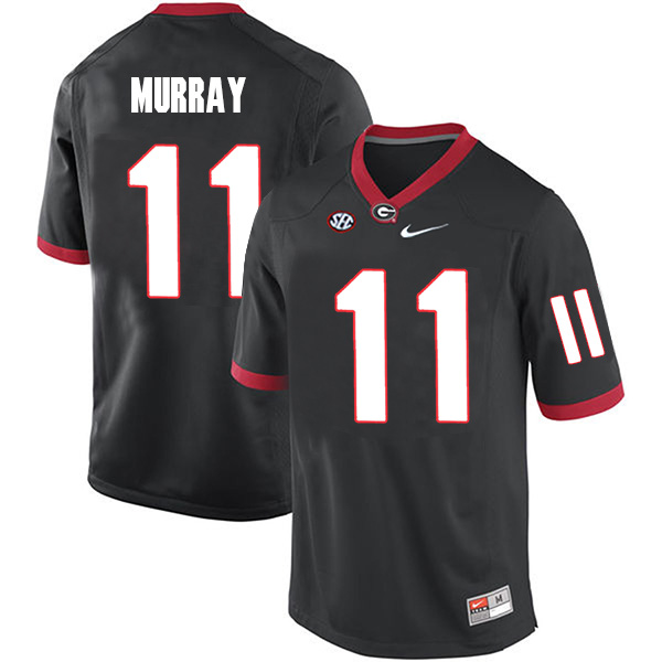 Aaron Murray Georgia Bulldogs Men's Jersey - #11 NCAA Black Limited Home