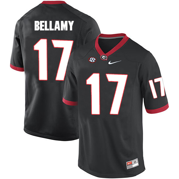 Davin Bellamy Georgia Bulldogs Men's Jersey - #17 NCAA Black Limited Home