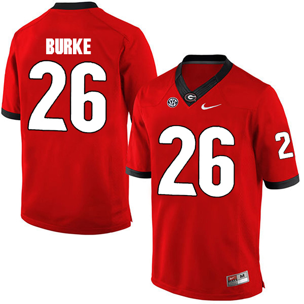 Patrick Burke Georgia Bulldogs Men's Jersey - #26 NCAA Red Limited Home