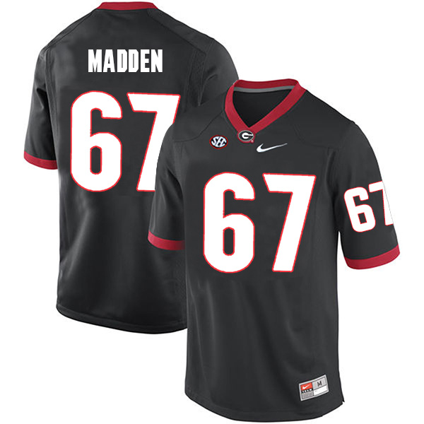 Sam Madden Georgia Bulldogs Men's Jersey - #67 NCAA Black Limited Home