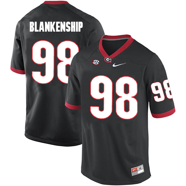 Rodrigo Blankenship Georgia Bulldogs Men's Jersey - #98 NCAA Black Limited Home