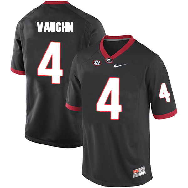 Sam Vaughn Georgia Bulldogs Men's Jersey - #4 NCAA Black Limited Home