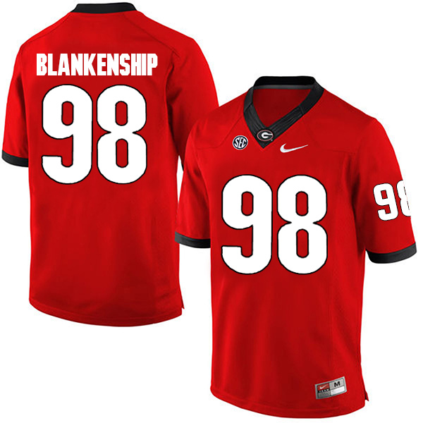 Rodrigo Blankenship Georgia Bulldogs Men's Jersey - #98 NCAA Red Limited Home