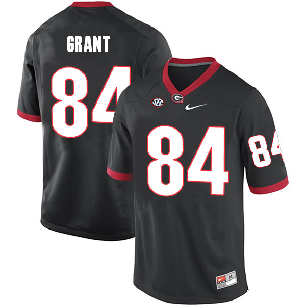 Walter Grant Georgia Bulldogs Men's Jersey - #84 NCAA Black Limited Home