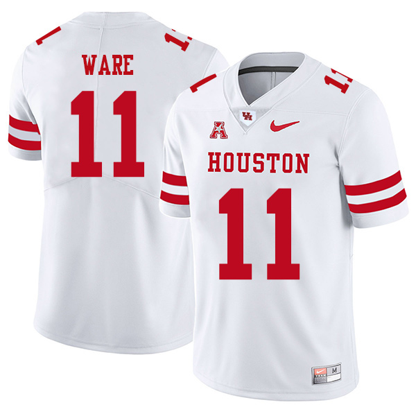 Andre Ware Houston Cougars Men's Jersey - #11 NCAA White Stitched Authentic