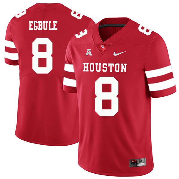 Emeke Egbule Houston Cougars Men's Jersey - #8 NCAA Red Stitched Authentic