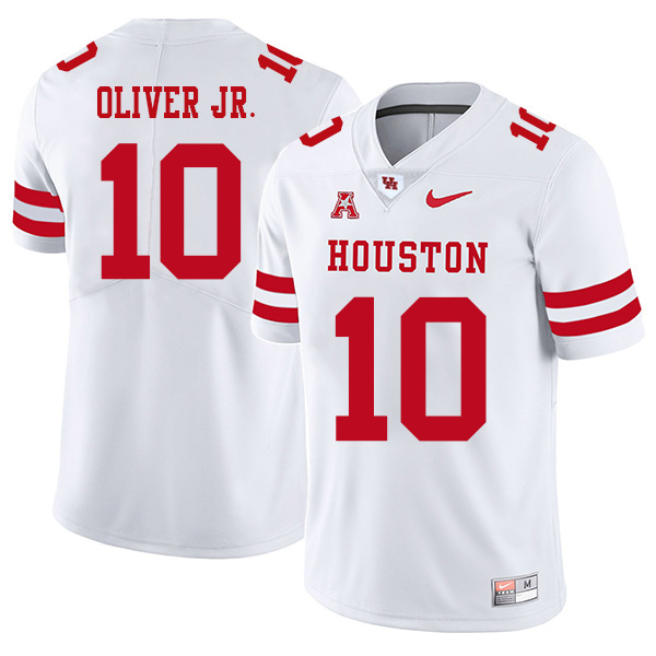 Ed Oliver Houston Cougars Men's Jersey - #10 NCAA White Stitched Authentic