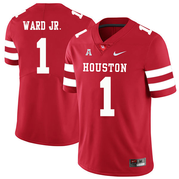 Greg Ward Jr. Houston Cougars Men's Jersey - #1 NCAA Red Stitched Authentic
