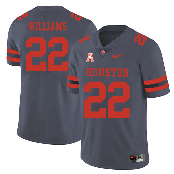 Terence Williams Houston Cougars Men's Jersey - #22 NCAA Grey Stitched Authentic
