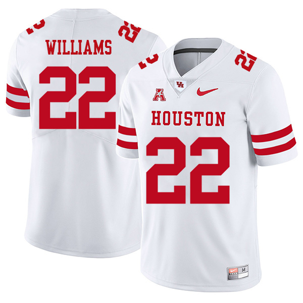 Terence Williams Houston Cougars Men's Jersey - #22 NCAA White Stitched Authentic