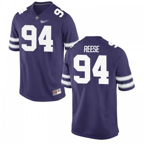 C.J. Reese Kansas State Wildcats Men's Jersey - #94 NCAA Purple Game