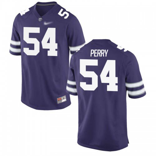 Hayden Perry Kansas State Wildcats Men's Jersey - #54 NCAA Purple Game