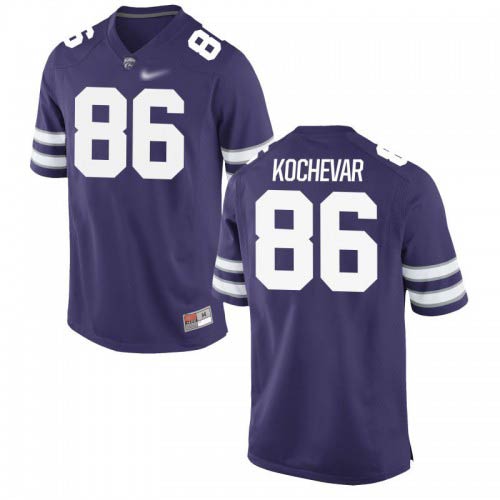 Trace Kochevar Kansas State Wildcats Men's Jersey - #86 NCAA Purple Game