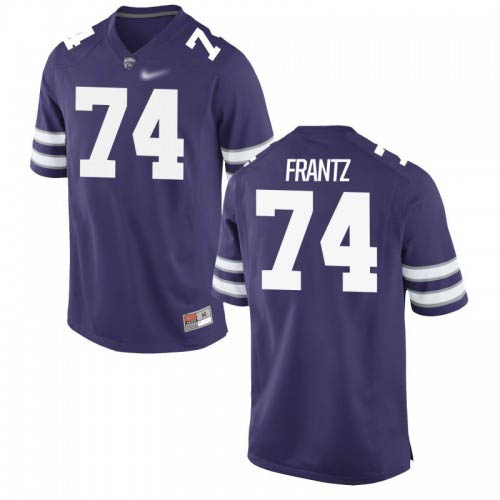 Scott Frantz Kansas State Wildcats Men's Jersey - #74 NCAA Purple Game