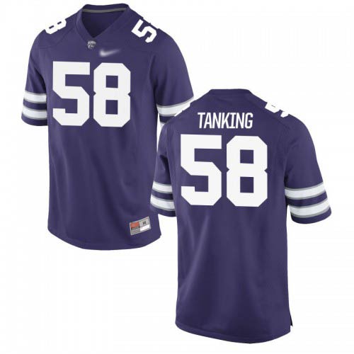 Trent Tanking Kansas State Wildcats Men's Jersey - #58 NCAA Purple Game