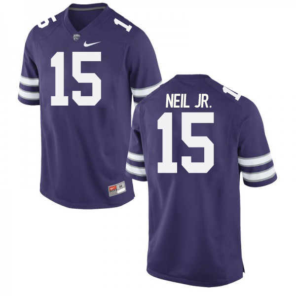 Walter Neil Jr. Kansas State Wildcats Men's Jersey - #15 NCAA Blue Limited