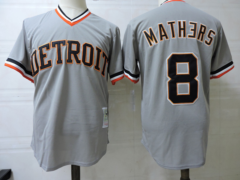 Detroit Tigers Marshall Mathers #8 Eminem Majestic Baseball Jersey Sz XL