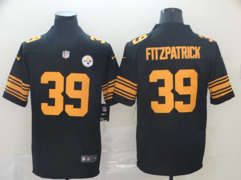 Men's Pittsburgh Steelers #39 Minkah Fitzpatrick Nike Black Vapor Untouchable Color Rush Jersey