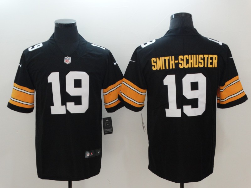 Men's  Pittsburgh Steelers #19 JuJu Smith-Schuster Nike Black Big Number Alternate Limited Jersey