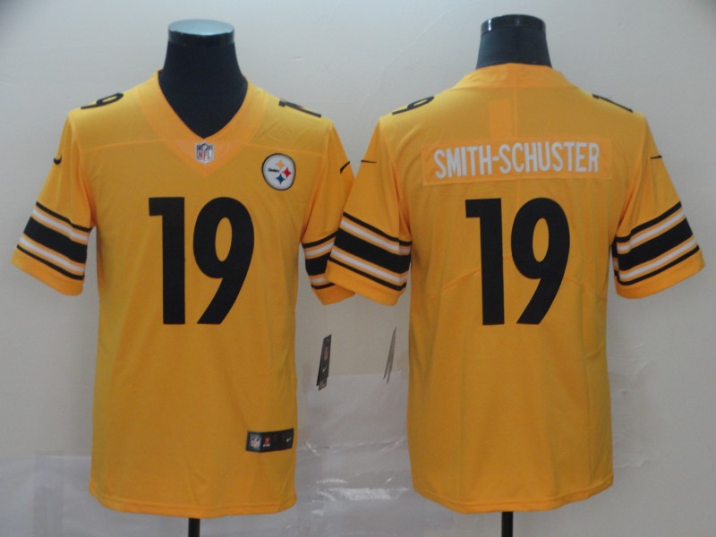 Men's  Pittsburgh Steelers #19 JuJu Smith-Schuster Nike Gold Inverted Legend Jersey