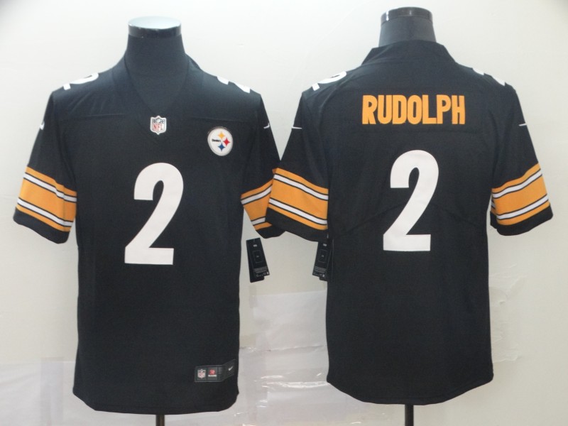 Men's  Pittsburgh Steelers #2 Mason Rudolph Nike Black Player Game Football Jersey