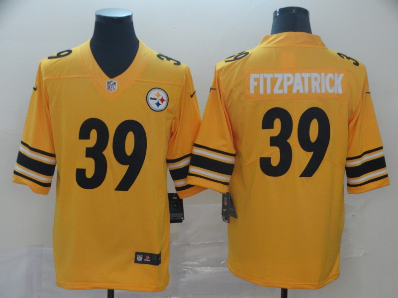 Men's  Pittsburgh Steelers #39 Minkah Fitzpatrick Nike Gold Inverted Legend Jersey
