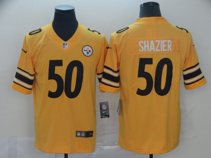 Men's  Pittsburgh Steelers #50 Ryan Shazier Nike Gold Inverted Legend Jersey