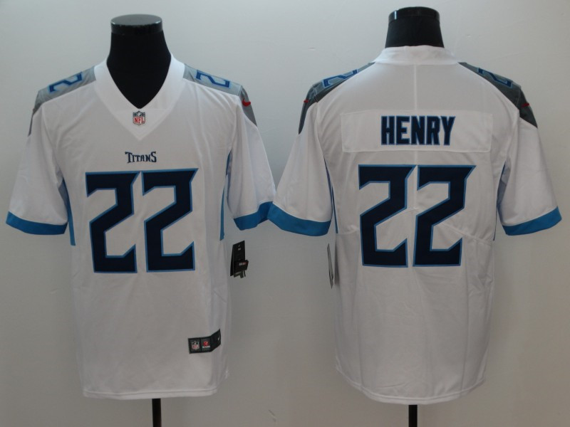 Men's Tennessee Titans #22 Derrick Henry Nike White Vapor Untouchable Limited Jersey