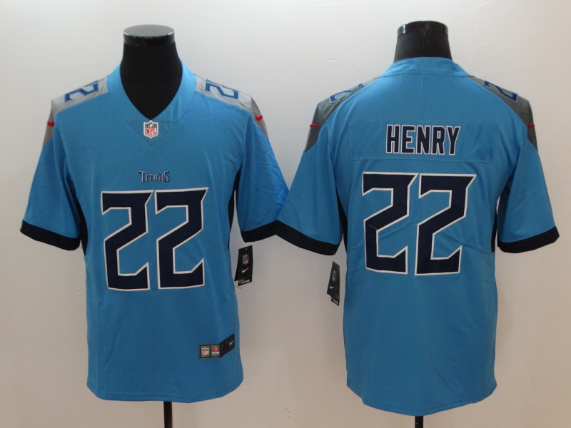 Men's Tennessee Titans #22 Derrick Henry Nike Light Blue Vapor Untouchable Limited Jersey