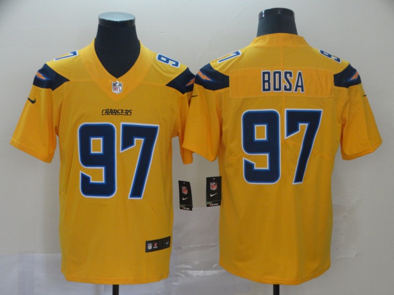 Men's Los Angeles Chargers #97 Joey Bosa Nike Gold Inverted Legend Jersey