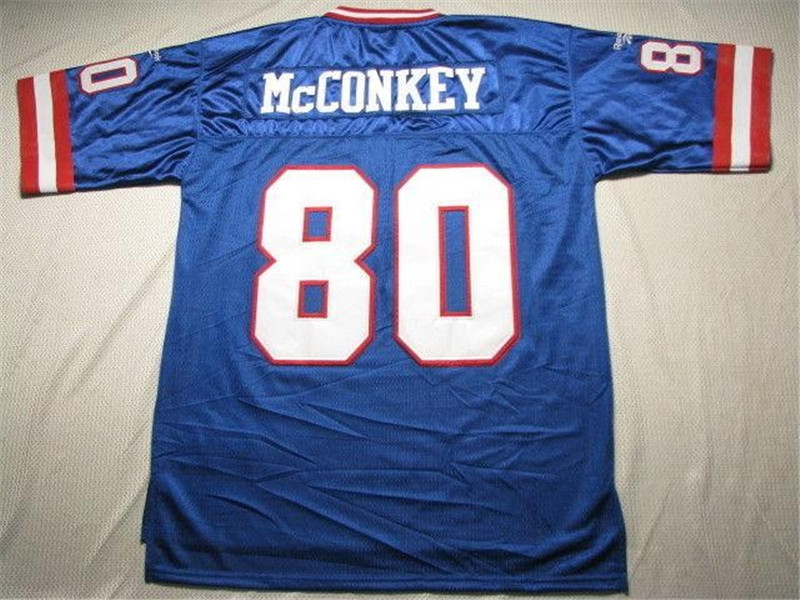 Mens New York Giants #80 PHIL MCCONKEY Mitchell & Ness Retired Player Vintage Jersey - Royal Blue