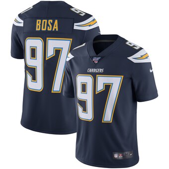 Men's Los Angeles Chargers #97 Joey Bosa Nike Navy NFL 100 Vapor Limited Jersey