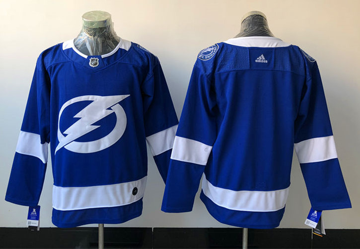 Men's Tampa Bay Lightning Blank adidas Home Blue Jersey