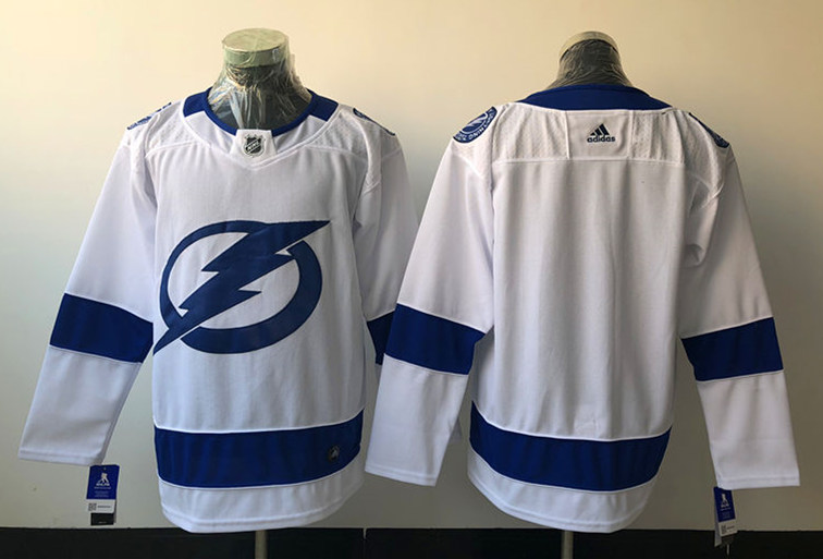 Men's Tampa Bay Lightning Blank adidas White Away Jersey