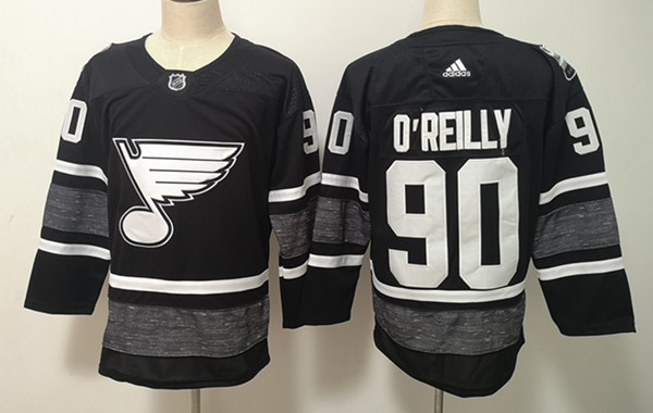 Men's St. Louis Blues #90 Ryan O'Reilly adidas Black 2019 NHL All Star Jersey
