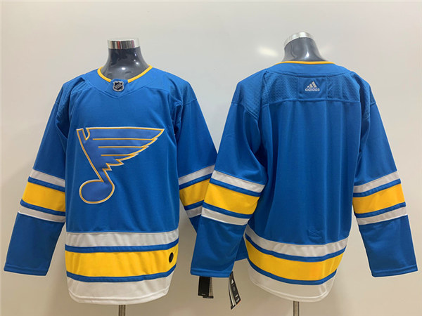 Men's St. Louis Blues Blank adidas Blue Alternate Jersey