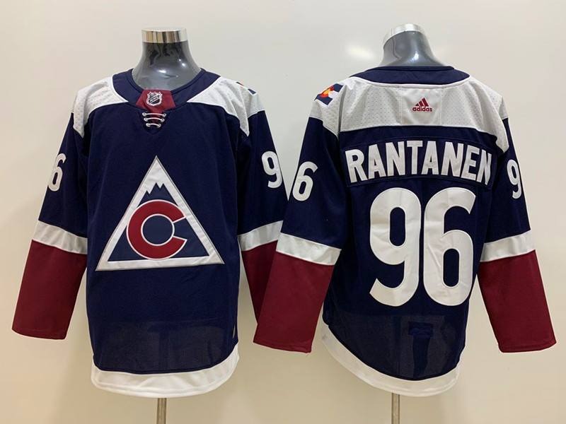 Men's Colorado Avalanche #96 Mikko Rantanen Alternate Navy Player Jersey